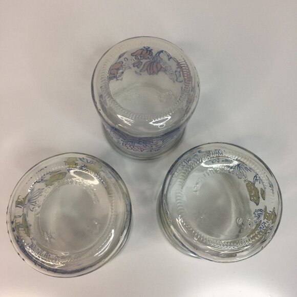 3 Oui Limited Edition 6 oz Floral Glass Yogurt Cups Jars Pink Yellow Flower - Picture 4 of 16